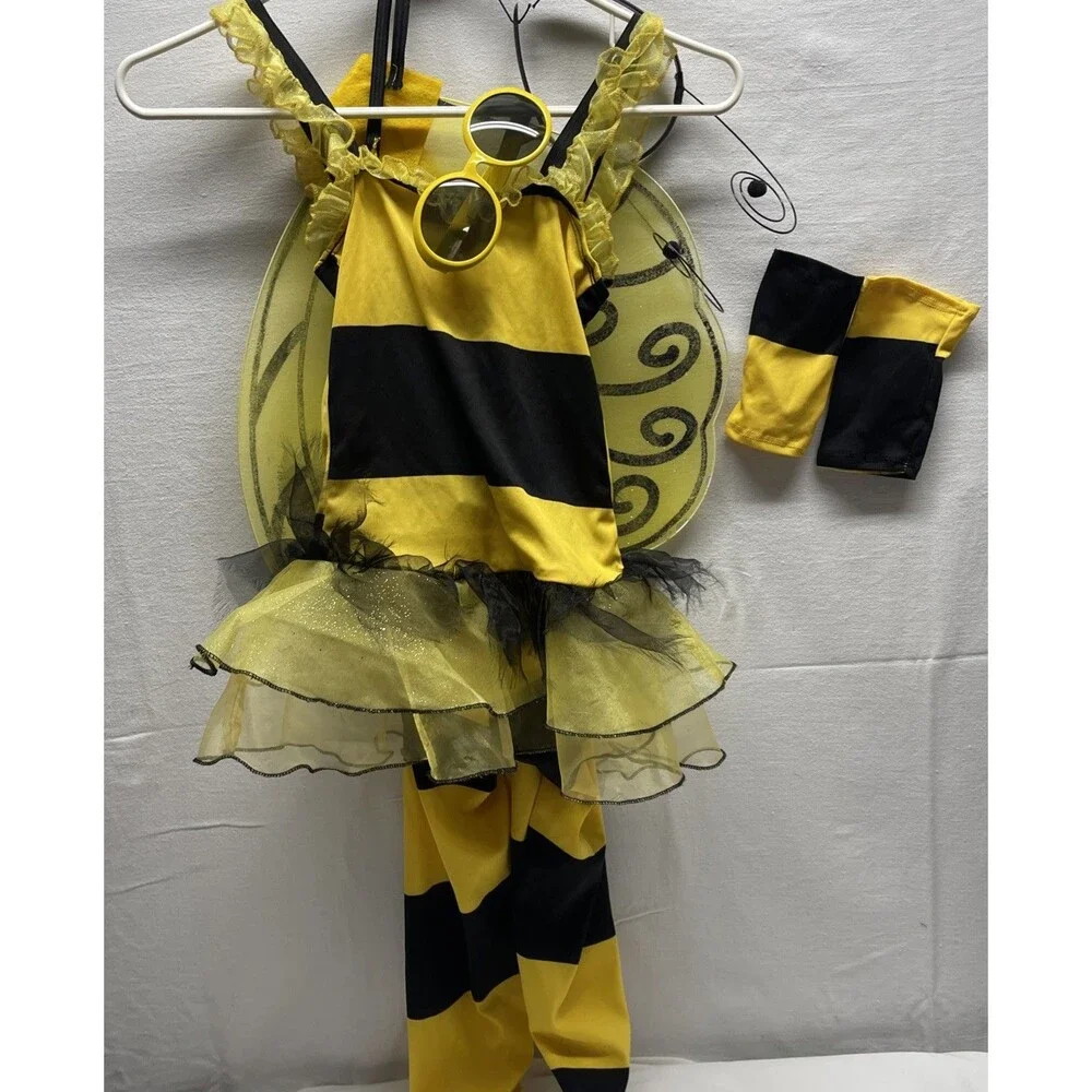 California Costumes Girls Bumble Bee Costume XS Wings Antenna Glasses Halloween